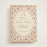 "Botanical maximalism" - Baby Shower Invitations in Poppy by Creo Study - Front