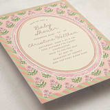 "Botanical maximalism" - Baby Shower Invitations in Poppy by Creo Study - Detail