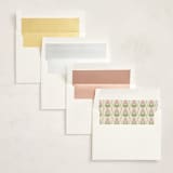 "Botanical maximalism" - Baby Shower Invitations in Poppy by Creo Study - Envelope Liner Options