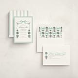 "Tiny Topiary" - Baby Shower Invitations in Aquamarine by Jackie Crawford - Assembled