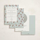 "Sip & Sea" - Baby Shower Invitations in Sea by Gwen Bedat - Back of Card Options