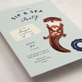"Sip & Sea" - Baby Shower Invitations in Sea by Gwen Bedat - Detail