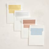 "Painted Bow" - Baby Shower Invitations in Sky by Teju Reval - Envelope Liner Options