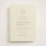"stitched lines" - Baby Shower Invitations in Blush by Ellen Schlegelmilch - Front