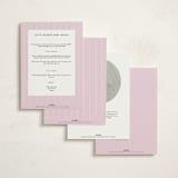 "stitched lines" - Baby Shower Invitations in Blush by Ellen Schlegelmilch - Back of Card Options