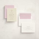"stitched lines" - Baby Shower Invitations in Blush by Ellen Schlegelmilch - Assembled