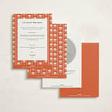 "Tulip" - Baby Shower Invitations in Peony by Lisa McLean - Back of Card Options