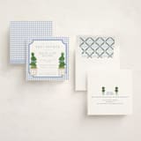 "Topiary" - Baby Shower Invitations in Periwinkle by Jenna Holcomb - Assembled
