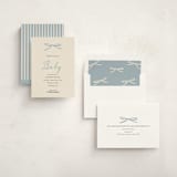 "Baby Bow" - Baby Shower Invitations in Denim by Ani Somi - Assembled