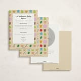 "Park Slope" - Baby Shower Invitations in Rainbow by Claire - Back of Card Options