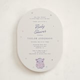 "baby hippo" - Baby Shower Invitations in Twilight Frost by Cass Loh - Front