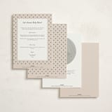 "Prep Room" - Baby Shower Invitations in Taupe by Ashlee Townsend - Back of Card Options