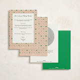"Needlepoint" - Baby Shower Invitations in Grass by Claire - Back of Card Options