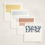 "Modern Bloom" - Baby Shower Invitations in Cobalt by Joyce Pinheiro - Envelope Liner Options