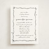 "Okarche" - Baby Shower Invitations in Cotton by Deynaaz Daraei - Front