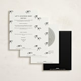 "Okarche" - Baby Shower Invitations in Cotton by Deynaaz Daraei - Back of Card Options