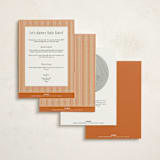"The Club Crest" - Baby Shower Invitations in Citrus by Ashlee Townsend - Back of Card Options