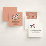 "Rocking Baby Shower" - Baby Shower Invitations in Peach by Harriet Richter - Assembled