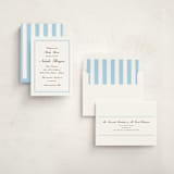 "Sweetly Scalloped" - Baby Shower Invitations in Sky by Catherine Culvenor - Assembled