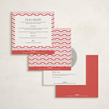 "Wavy Frame Fun" - Baby Shower Invitations in Watermelon by Ro Pacifico - Back of Card Options