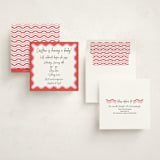 "Wavy Frame Fun" - Baby Shower Invitations in Watermelon by Ro Pacifico - Assembled