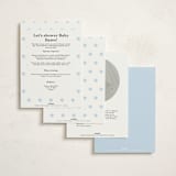 "Mom Era" - Baby Shower Invitations in Aqua by Baumbirdy - Back of Card Options