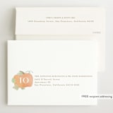 "Lil Pumpkin" - Baby Shower Invitations in Blush by Creo Study - FREE Recipient Addressing
