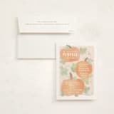 "Lil Pumpkin" - Baby Shower Invitations in Blush by Creo Study - With Envelope