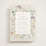 "Gentle Wildflower" - Baby Shower Invitations in Meadow by Petra Kern - Front