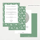 "Safari Adventure" - Baby Shower Invitations in Cotton by Randi Cirelli - Back of Card Options