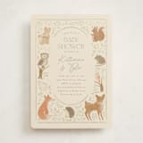 "Woodland storybook" - Baby Shower Invitations in Ecru by Creo Study - Front