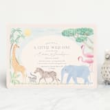 "Africa" - Baby Shower Invitations in Sky Blue by Sabrin Deirani - Front