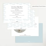 "Africa" - Baby Shower Invitations in Sky Blue by Sabrin Deirani - Back of Card Options