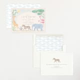 "Africa" - Baby Shower Invitations in Sky Blue by Sabrin Deirani - Assembled