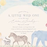 "Africa" - Baby Shower Invitations in Sky Blue by Sabrin Deirani - Detail