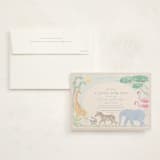 "Africa" - Baby Shower Invitations in Sky Blue by Sabrin Deirani - With Envelope
