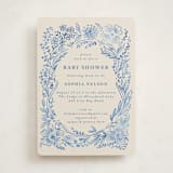 "Baby Frame" - Baby Shower Invitations in Frost by Petra Kern - Front