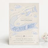 "Fly With Me" - Baby Shower Invitations in Sky by Vera Lim - Front
