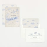 "Fly With Me" - Baby Shower Invitations in Sky by Vera Lim - Assembled