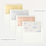 "Fly With Me" - Baby Shower Invitations in Sky by Vera Lim - Envelope Liner Options