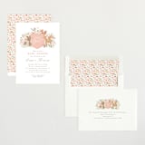 "Banner announcement" - Baby Shower Invitations in Petal by Jennifer Wick - Assembled