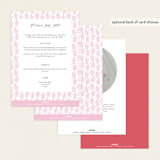 "Love is in the Air" - Baby Shower Invitations in Rose by Vivian Yiwing - Back of Card Options