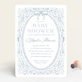 "Parisian Garden" - Baby Shower Invitations in Sky by Kristen Smith - Front