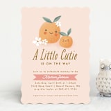 "little cutie oranges" - Baby Shower Invitations in Peach by Karidy Walker - Front