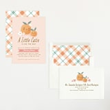 "little cutie oranges" - Baby Shower Invitations in Peach by Karidy Walker - Assembled