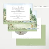 "A Woodland Adventure" - Baby Shower Invitations in Forest by Elly - Back of Card Options