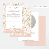 "Storybook" - Baby Shower Invitations in Carnation by Itsy Belle Studio - Back of Card Options