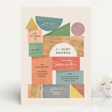 "Baby Shower Blocks" - Baby Shower Invitations in Rainbow by Penny Eversole - Front