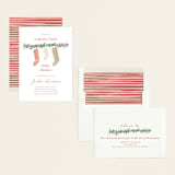 "merry little stockings" - Baby Shower Invitations in Cranberry by Rebecca Durflinger - Assembled