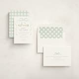 "Storybook Geese" - Baby Shower Invitations in Mint by Everett Paper Goods - Assembled